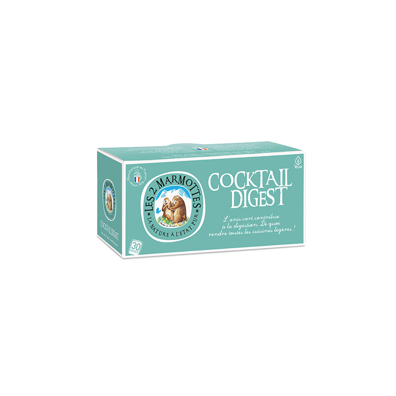 LES 2 MARMOTES Infusion cocktail digest 30 sachets - 55g