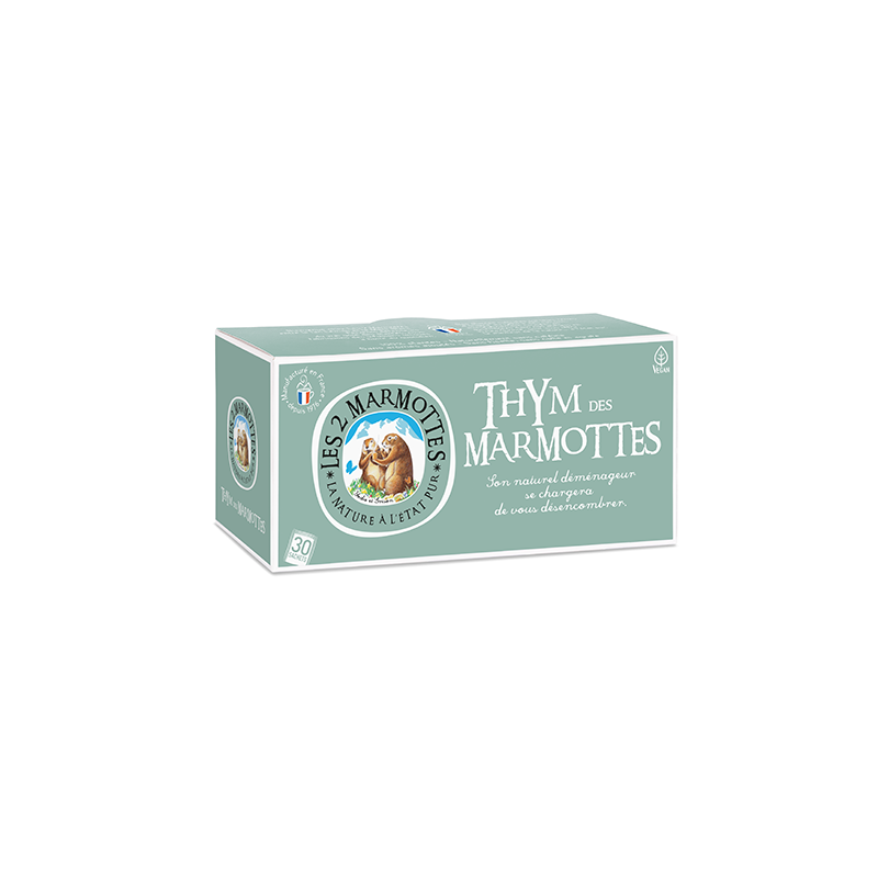 LES 2 MARMOTES Infusion thym 30 sachets - 35g